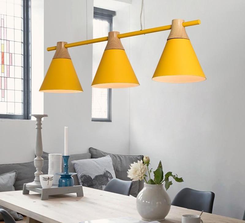 Whitby – Linear Iron & Wood Dining Pendant