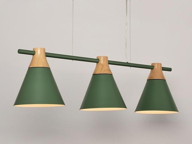 Whitby – Linear Iron & Wood Dining Pendant