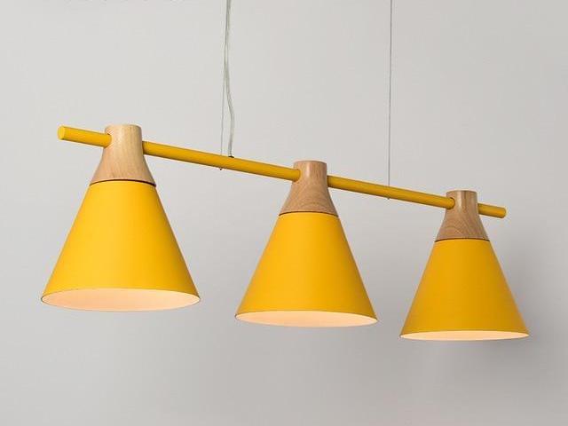 Whitby – Linear Iron & Wood Dining Pendant
