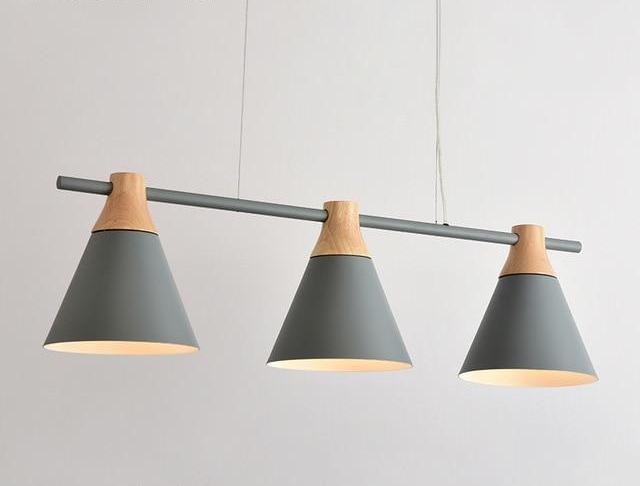 Whitby – Linear Iron & Wood Dining Pendant