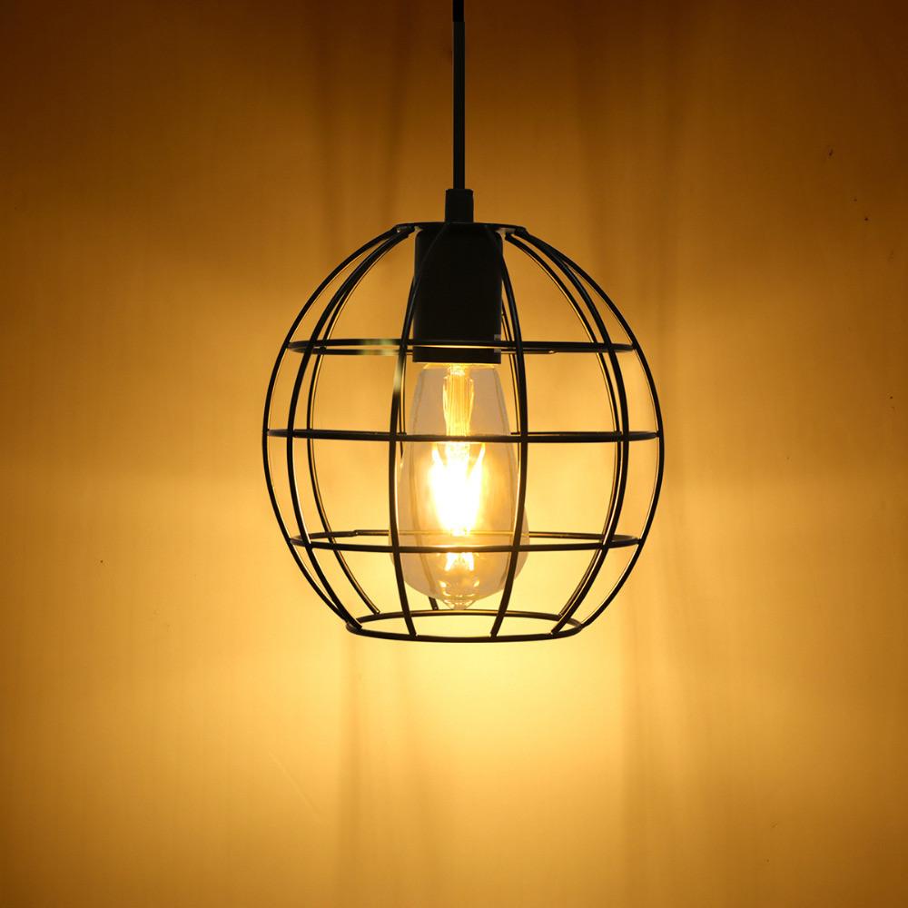 Blakeney – Black Iron Sphere Cage Pendant