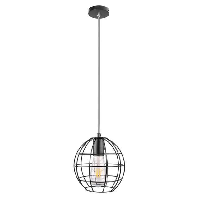 Blakeney – Black Iron Sphere Cage Pendant