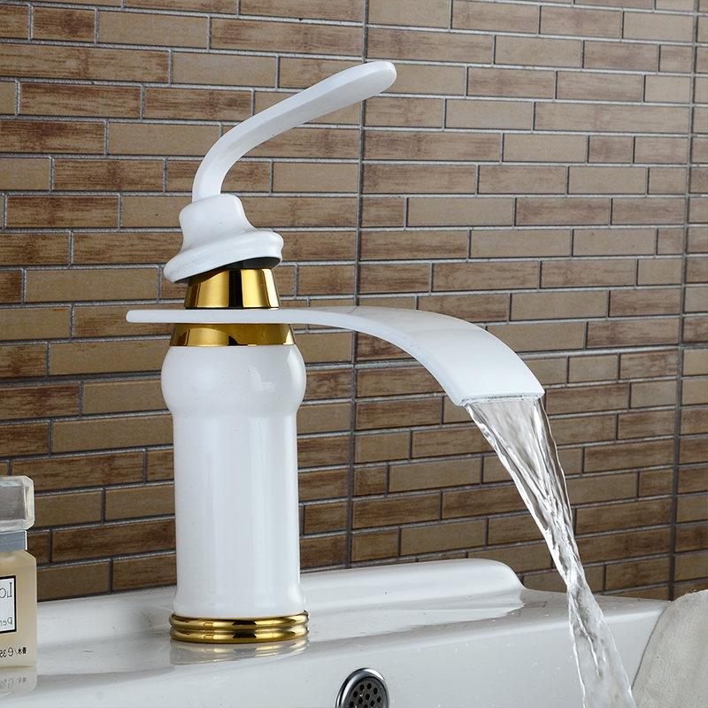Torrent – Brass Waterfall Basin Mixer Tap