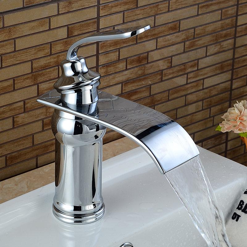 Torrent – Brass Waterfall Basin Mixer Tap