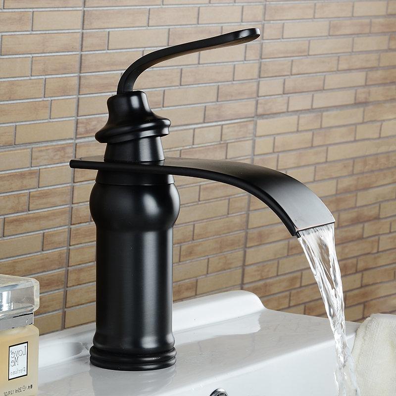 Torrent – Brass Waterfall Basin Mixer Tap