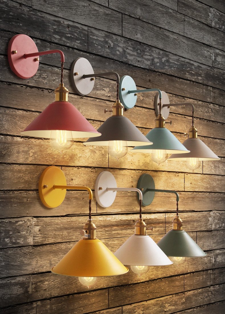 Iro – Coloured Iron and Copper Reading Sconce