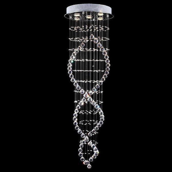 Coralie – Double Helix Crystal LED Chandelier