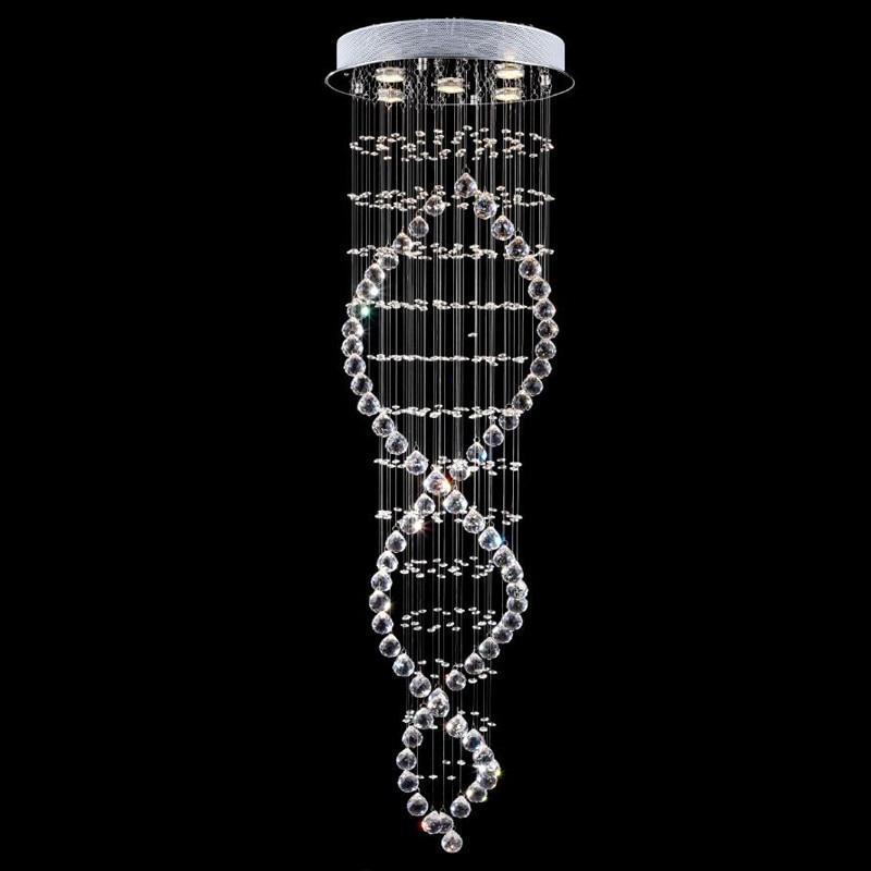 Coralie – Double Helix Crystal LED Chandelier