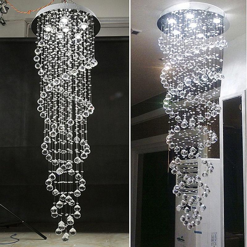 Coralie – Double Helix Crystal LED Chandelier
