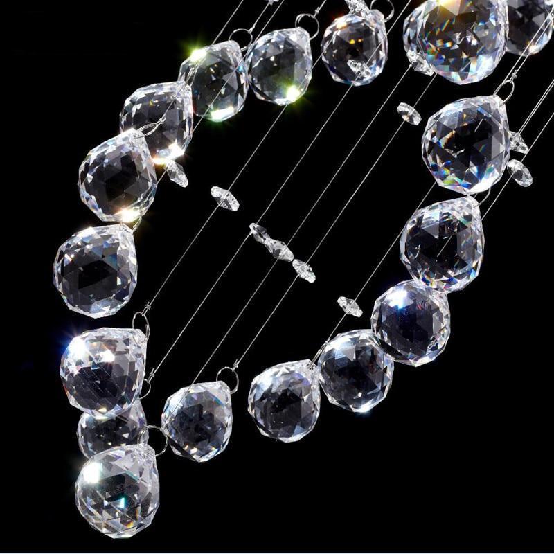 Coralie – Double Helix Crystal LED Chandelier