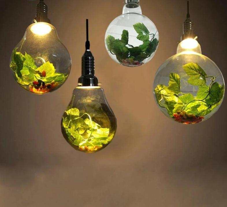 Fern – Glass Globe Planter Pendant Light