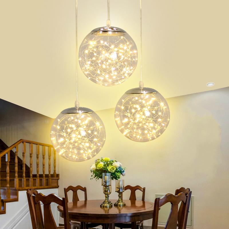 Kaze – Glass Globe LED String Pendant