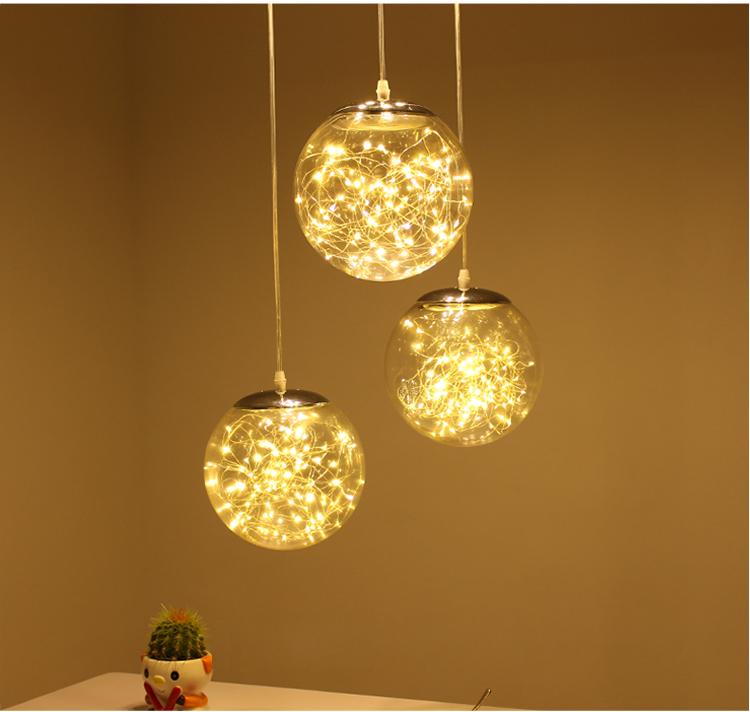 Kaze – Glass Globe LED String Pendant