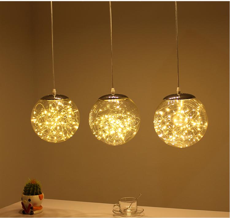 Kaze – Glass Globe LED String Pendant