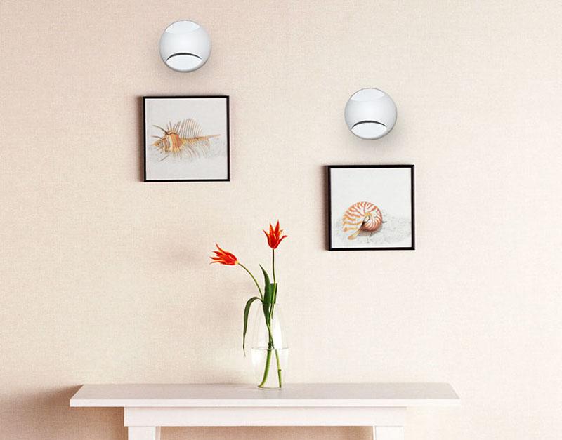 Maru – Round Iron Bounce-Light Wall Sconce