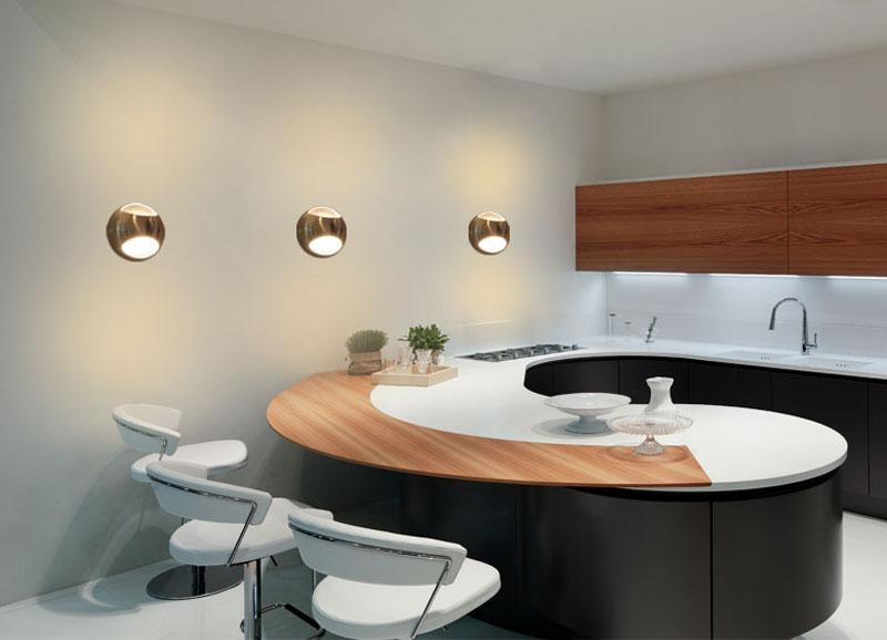 Maru – Round Iron Bounce-Light Wall Sconce