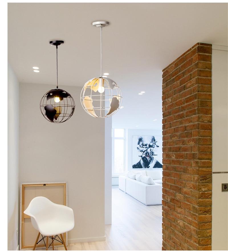 Malvern – Iron Globe Frame Pendant Light