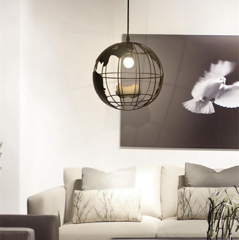 Malvern – Iron Globe Frame Pendant Light