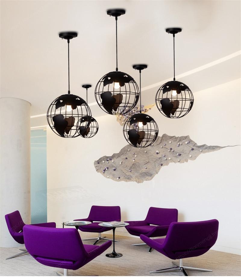 Malvern – Iron Globe Frame Pendant Light