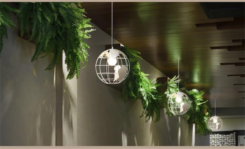 Malvern – Iron Globe Frame Pendant Light