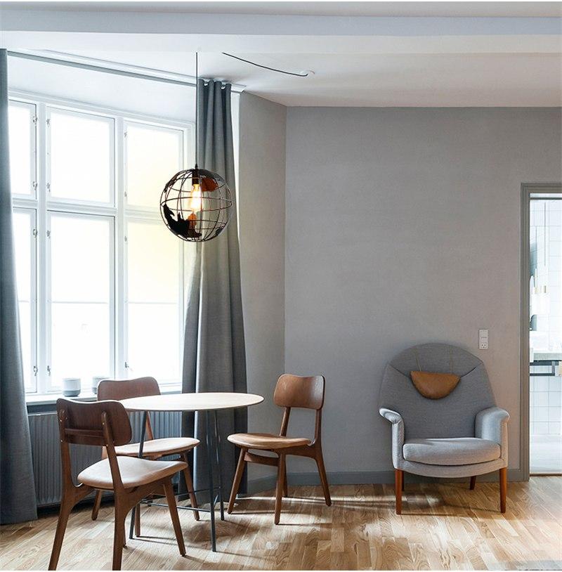 Malvern – Iron Globe Frame Pendant Light