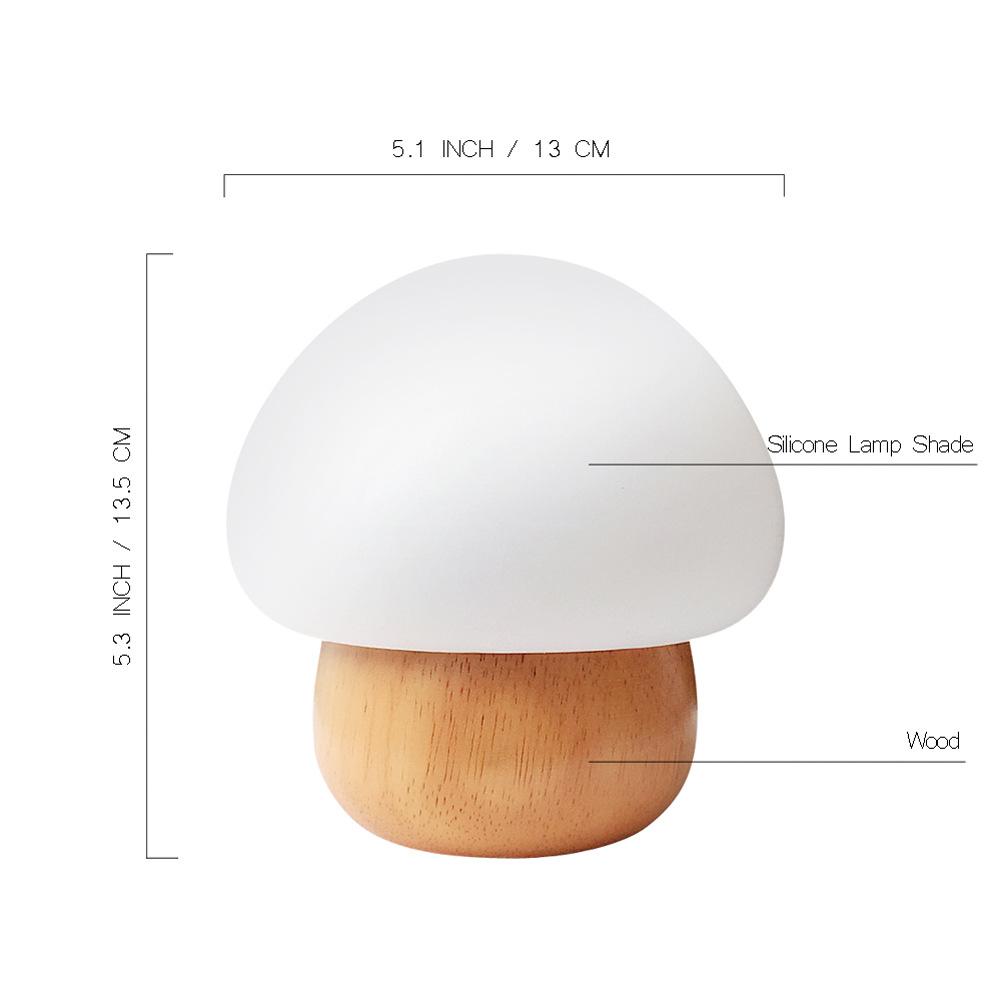 Morel – Colour-Changing Silicone Mushroom Night Light