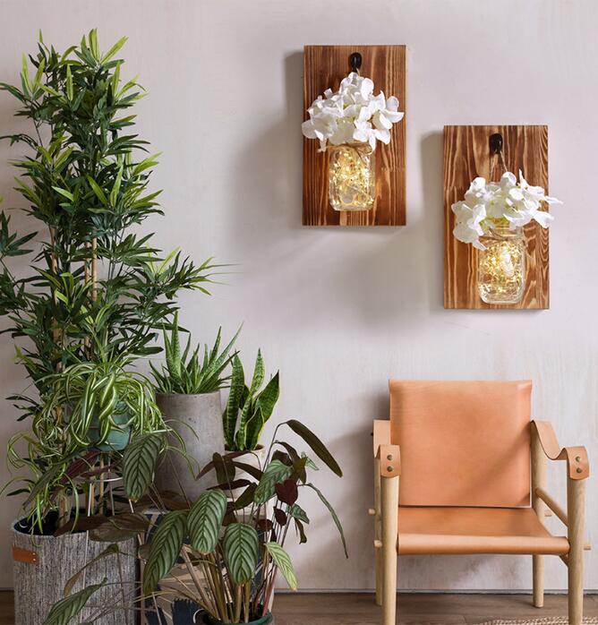 Willowmere – Wall-Mounted Mason Jar Fairy Light