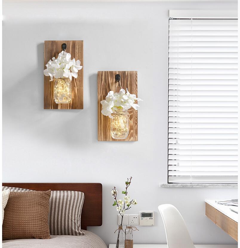 Willowmere – Wall-Mounted Mason Jar Fairy Light