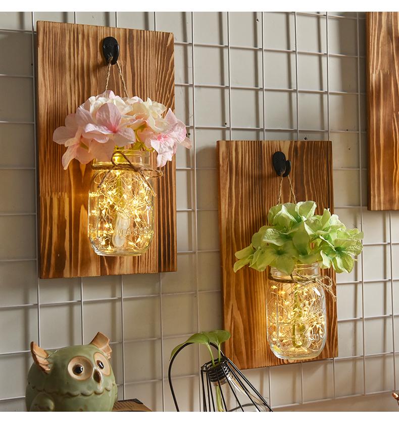 Willowmere – Wall-Mounted Mason Jar Fairy Light