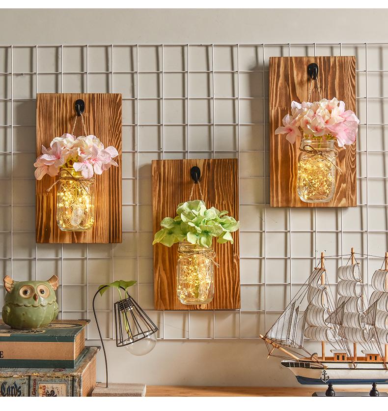 Willowmere – Wall-Mounted Mason Jar Fairy Light