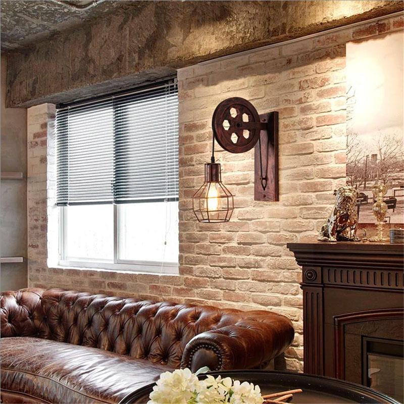 Quayside – Industrial Pulley Cage Wall Light
