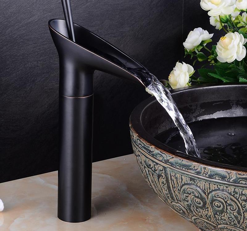 Ashby – Brass Waterfall Basin Mixer Tap