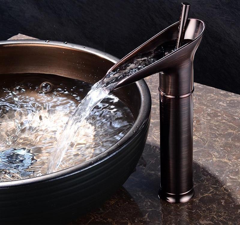 Ashby – Brass Waterfall Basin Mixer Tap