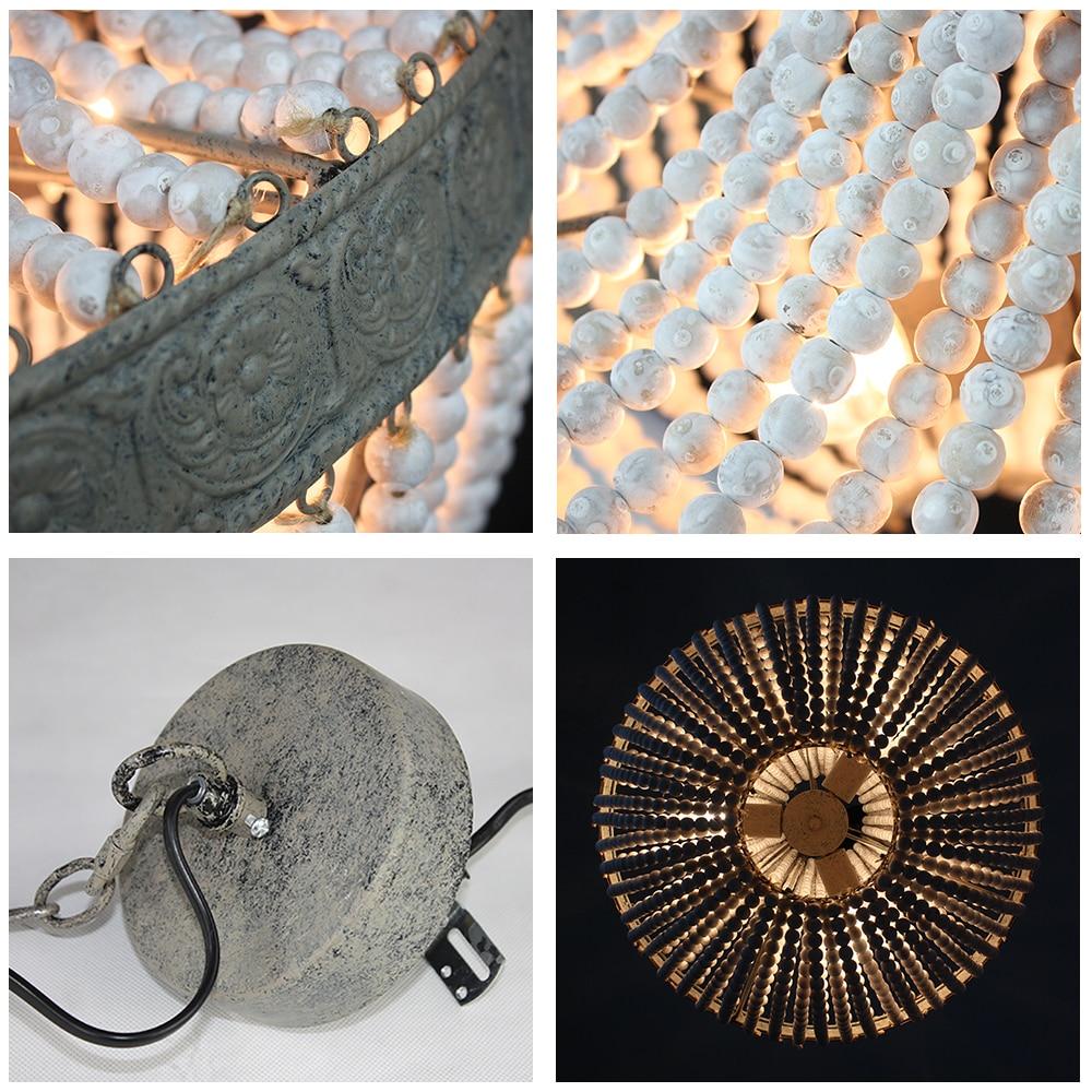Tsubu – Round Wooden Bead Chandelier