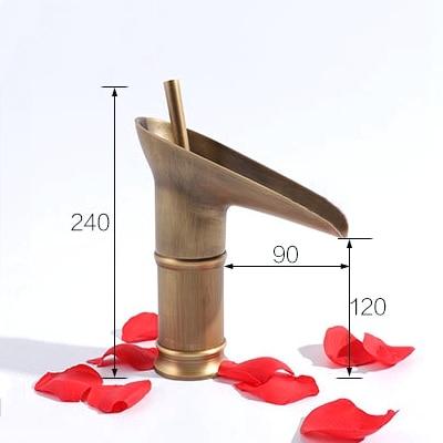 Ashby – Brass Waterfall Basin Mixer Tap