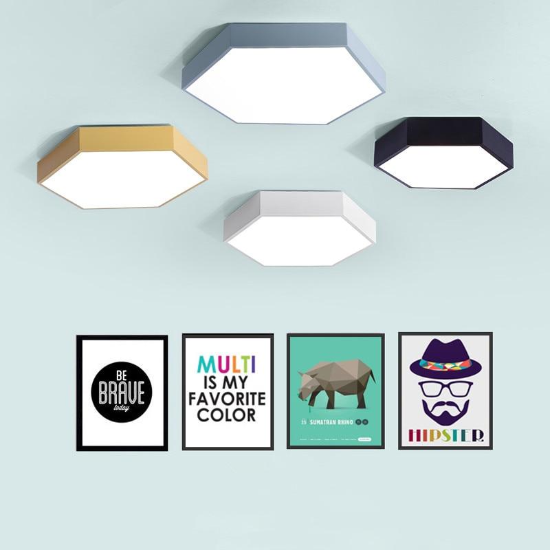 Hexley – Flush Mount Hexagon LED Ceiling Light