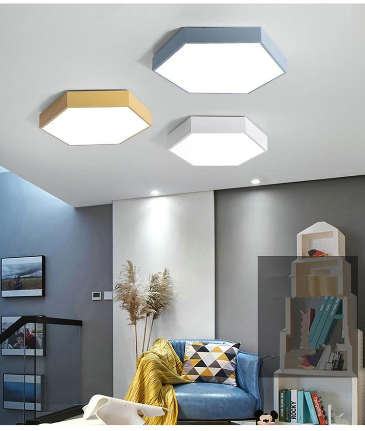 Hexley – Flush Mount Hexagon LED Ceiling Light
