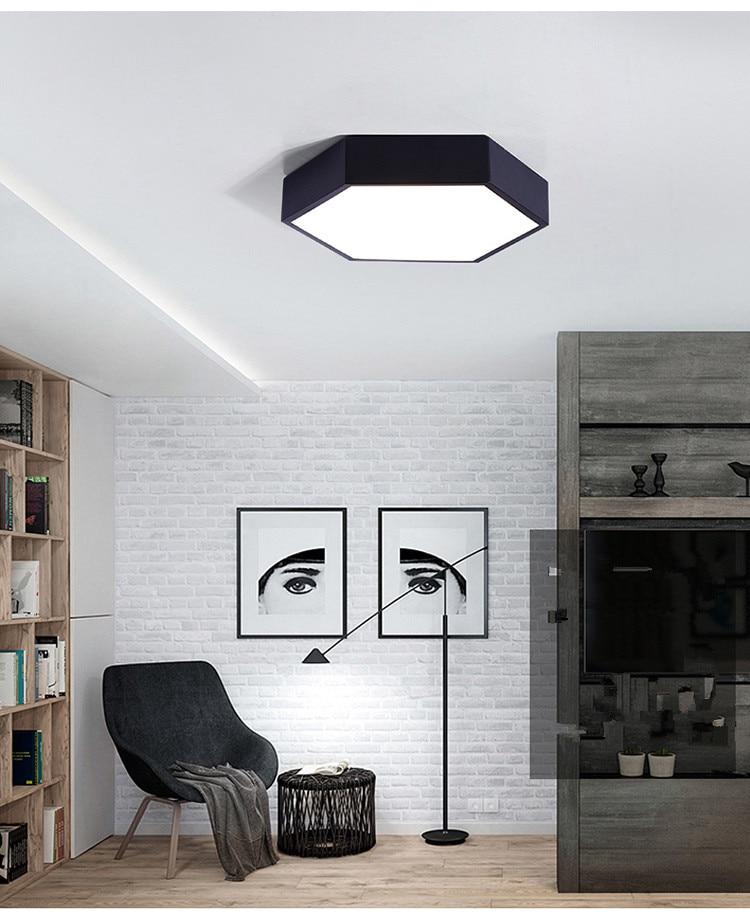 Hexley – Flush Mount Hexagon LED Ceiling Light