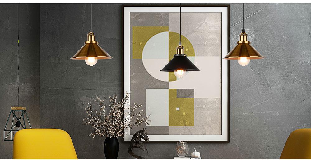 Fumi – Small Iron Cone Shade Pendant