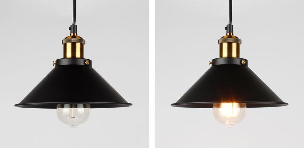 Fumi – Small Iron Cone Shade Pendant