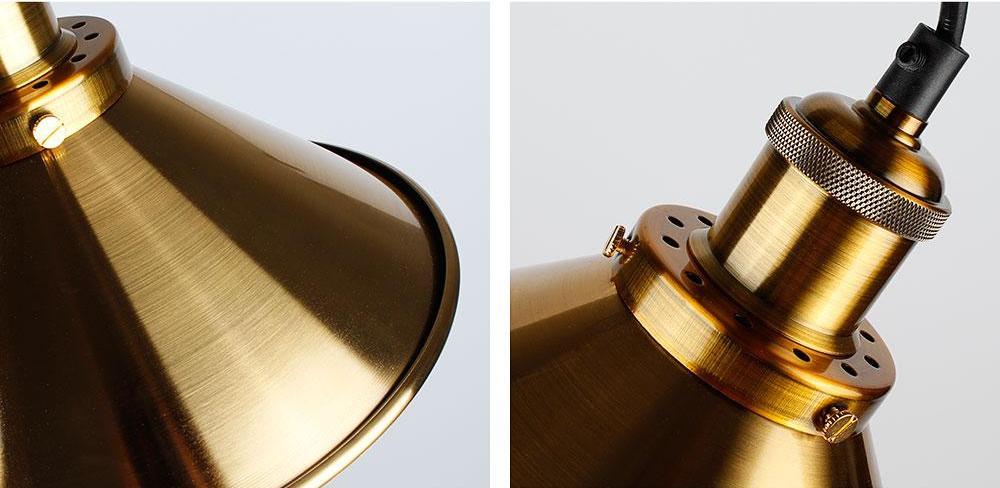 Fumi – Small Iron Cone Shade Pendant