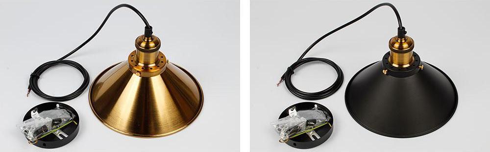 Fumi – Small Iron Cone Shade Pendant