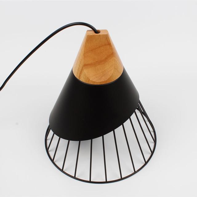 Hawthorn – Iron Cage & Wood Pendant Light