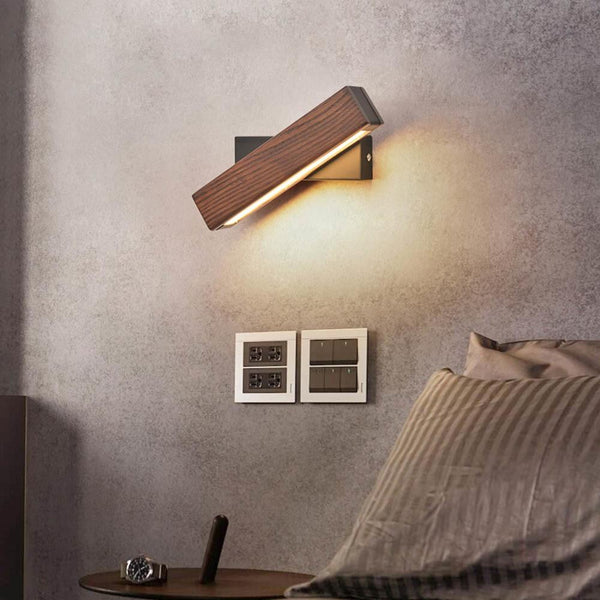 Cinder – Rotating Wood LED Wall Light