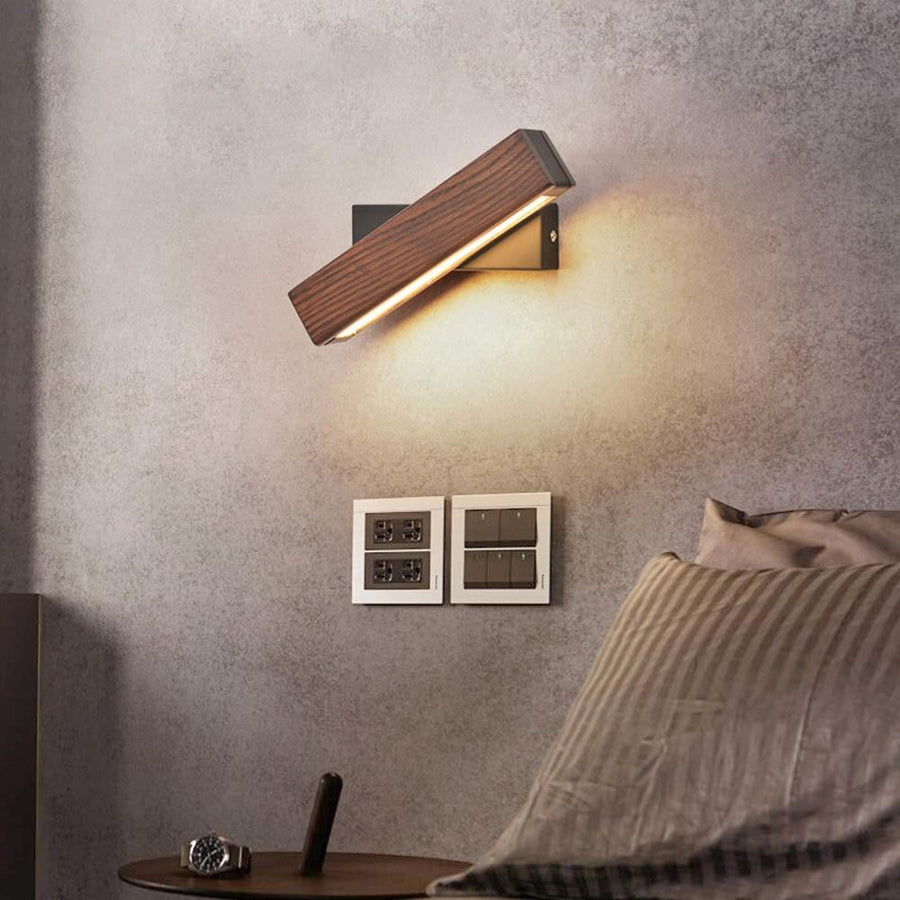 Cinder – Rotating Wood LED Wall Light