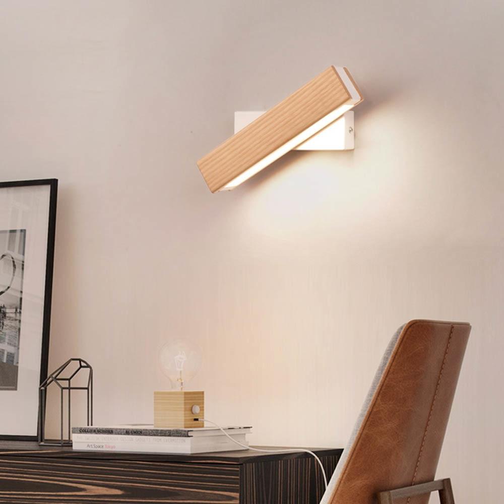 Cinder – Rotating Wood LED Wall Light
