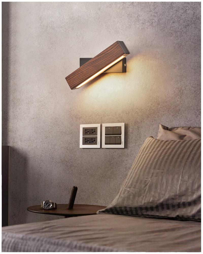 Cinder – Rotating Wood LED Wall Light