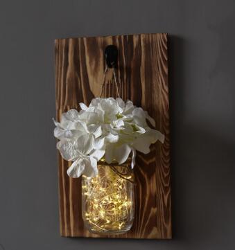 Willowmere – Wall-Mounted Mason Jar Fairy Light