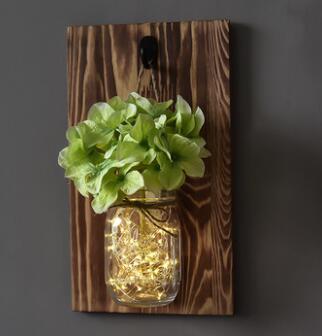 Willowmere – Wall-Mounted Mason Jar Fairy Light