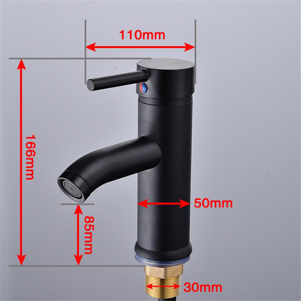 Ludlow – Matte Black Stainless Steel Basin Tap